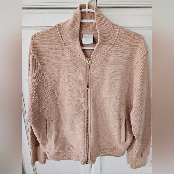 Varley Jackets & Blazers - Varley Light Pink Bomber Jacket